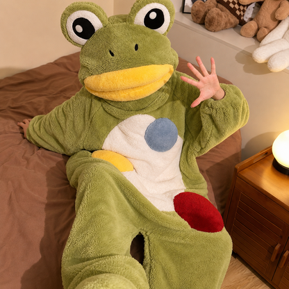 Goofy Frog Plush Onesie 🐸