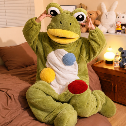 Goofy Frog Plush Onesie 🐸