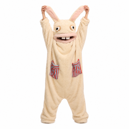 Goofy Bunny Plush Onesie 🐰