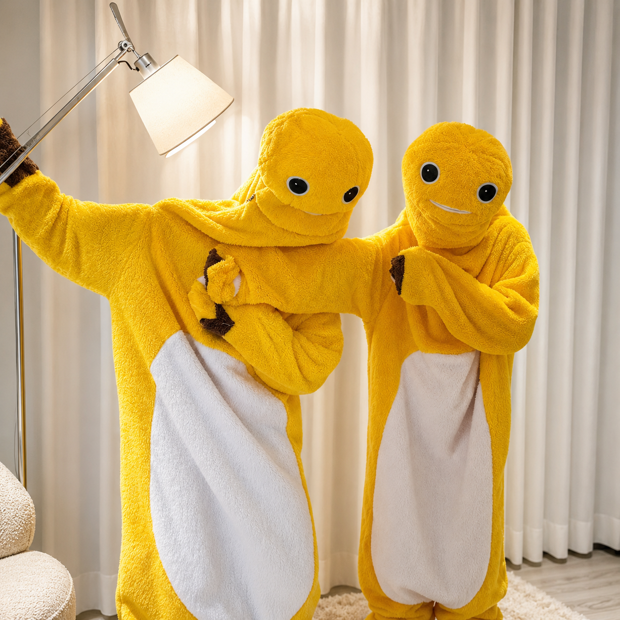 Goofy Yellow Blob Plush Onesie 💛