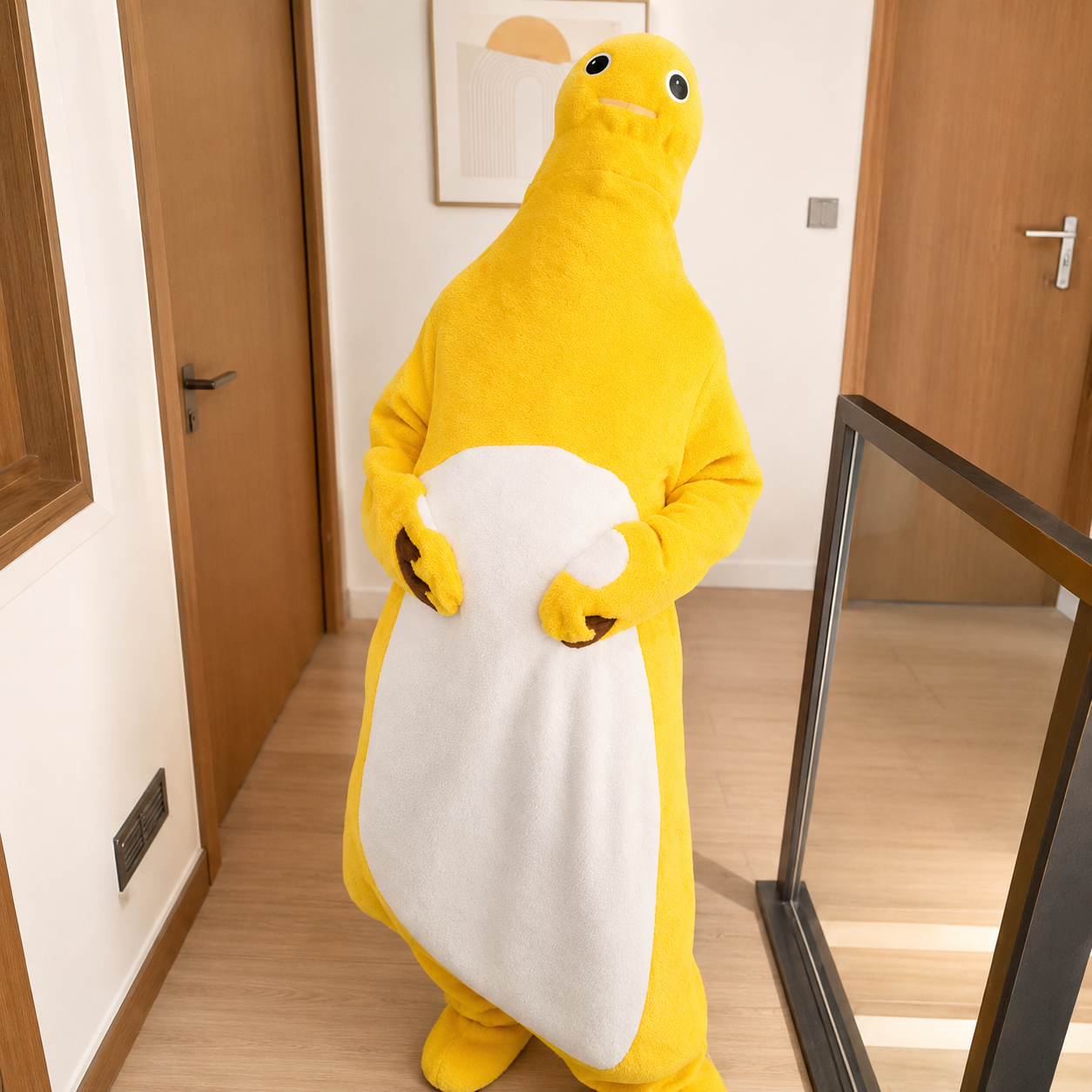 Goofy Yellow Blob Plush Onesie 💛