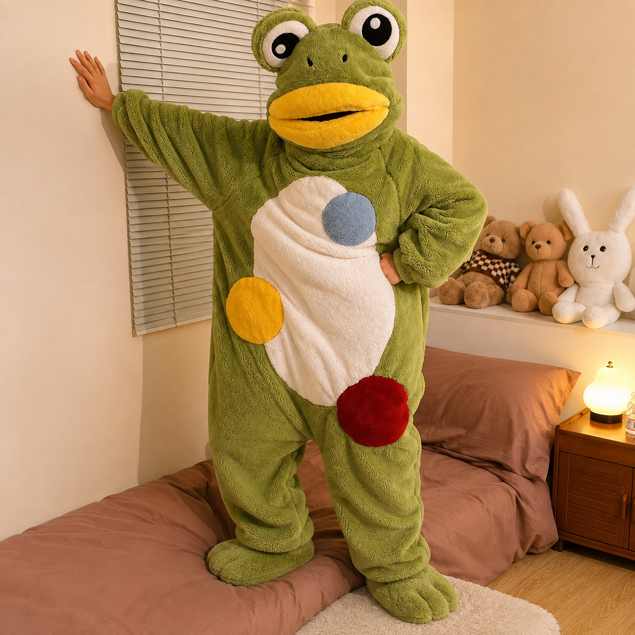 Goofy Frog Plush Onesie 🐸