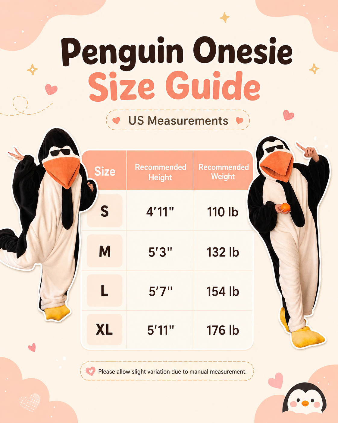 Goofy Penguin Plush Onesie 🐧