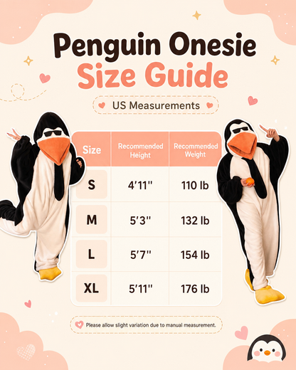 Goofy Penguin Plush Onesie 🐧